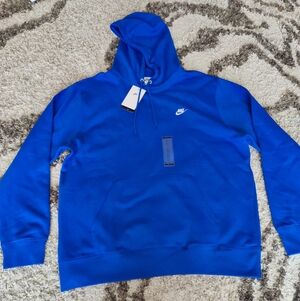 Nike Club Royal Blue Soft Pullover Fleece Hoodie